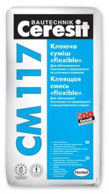 Клеящая смесь «flexible» (Церезит) Ceresit CM 117 Клеящая смесь «flexible» (Церезит) Ceresit CM 117