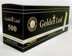 Цигаркові гільзи з фільтром для набивання тютюном/Golden Leaf/ 500шт Цигаркові гільзи з фільтром для набивання тютюном/Golden Leaf/ 500шт