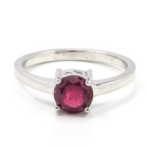 Срібна каблучка 925 проби 2,21 гр. з танзанійським Роял рубіном класу AAAA 1,14 карат