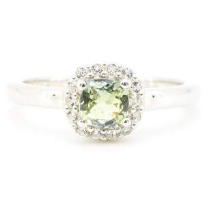 Срібна каблучка 925 проби 2,5 г з танзанітом Ман'яра класу AAAA та топазами 0,58 карат з колекції 