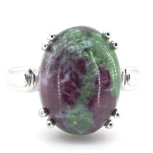 Срібна каблучка 925 проби 7,36 гр. з гватемальським цоїзитом 11,99 карат