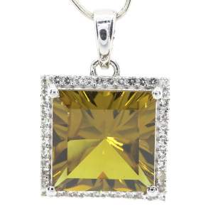 Срібна підвіска 925 проби 4,74 гр. з турецьким султанітом класу AAAA та топазами 9,06 карат з колекції 