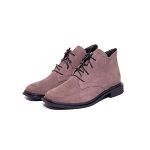 Черевики жіночі, кольору мокко з натуральної замши