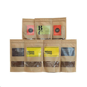 Набор кофе молотый 700г (Finesse & Aroma, Mocca, Yorgacheffe, Maragogipe, Teppi, Carmo de Minas, Monsund)