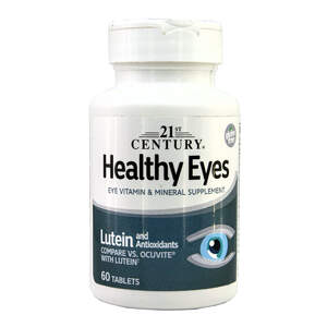 Вітамінний комплекс для зору Healthy Eyes 21 st Century, 60 таблеток Вітамінний комплекс для зору Healthy Eyes 21 st Century, 60 таблеток