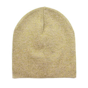 Жіноча шапка Gloss Gold кольору капучіно з декором