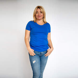 Футболка жіноча волошкового кольору