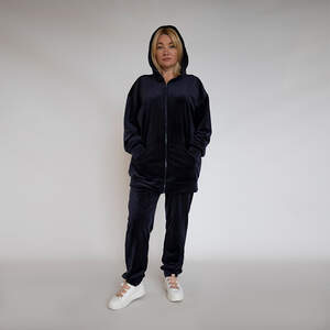 Спортивний костюм на змійці синього кольору