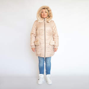 Жіноча куртка ARKTICA з хутром,  кольору Caramel