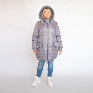 Жіноча куртка ARKTICA з хутром,  кольору Silver