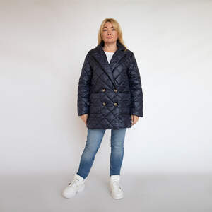 Куртка на синтепоні синього кольору