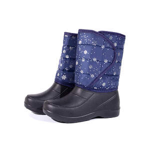 Жіночі чоботи з піни на липучці синього кольору Жіночі чоботи з піни на липучці синього кольору