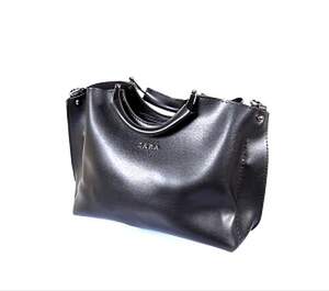 Жіноча сумка цвета Black&Red, репліка Zara, фурнітура цвета Silver Жіноча сумка цвета Black&Red, репліка Zara, фурнітура цвета Silver
