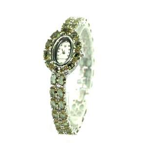 Срібний годинник 925 проби 45 г з турецькими Султанітами класу АААА та цирконами 37,33 карат Срібний годинник 925 проби 45 г з турецькими Султанітами класу АААА та цирконами 37,33 карат