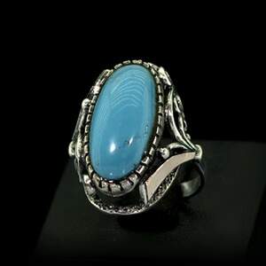 Срібна каблучка 925 проби з золотом 375 проби 6,88 г Бірюзою 4,41 карат Срібна каблучка 925 проби з золотом 375 проби 6,88 г Бірюзою 4,41 карат