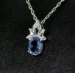 Срібна підвіска 925 проби 2,9 г з Флюоритом Блу Джон та топазами зі США 2,53 карат