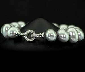 Браслет з Перламутром та цирконами 201 карат Браслет з Перламутром та цирконами 201 карат