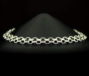 Срібний браслет 925 проби 7,9 г, плетіння Бісмарк якірний