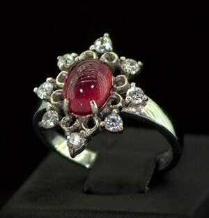 Срібна каблучка 925 проби 4,17 г з Рубіном АААА та фіанітами 3,38 карат Срібна каблучка 925 проби 4,17 г з Рубіном АААА та фіанітами 3,38 карат