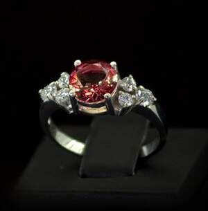 Срібна каблучка 925 проби 3,32 г з Аметрином та фіанітами 3,4 карат