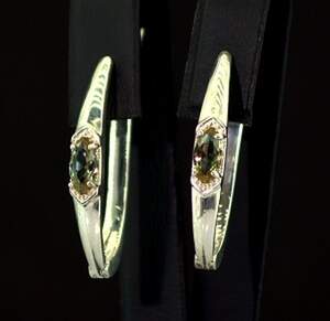 Срібні сережки 925 проби 6 г з турецькими Султанітами класу АААА 0,75 карат Срібні сережки 925 проби 6 г з турецькими Султанітами класу АААА 0,75 карат