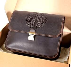 Жіноча сумка Blanknote з натуральної шкіри коричневого кольору