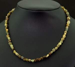 Намисто з зеленими Гранатами 96,5 карат 42+4 см