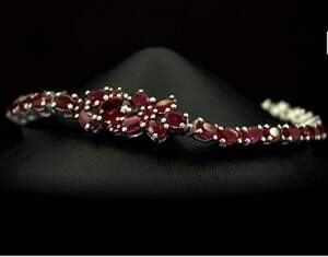 Срібний браслет 925 проби 11,17 г з рожевимм кенійськими Рубінами АААА 12,03 карат 17-20 см Срібний браслет 925 проби 11,17 г з рожевимм кенійськими Рубінами АААА 12,03 карат 17-20 см