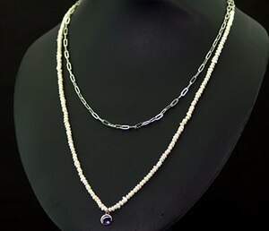 Срібне кольє 925 проби 15,7 г з таїтянськими Перлинами бароко 45-50 см Срібне кольє 925 проби 15,7 г з таїтянськими Перлинами бароко 45-50 см