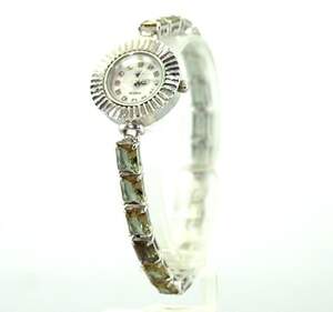 Срібний годинник 925 проби 30.3 г з турецькими Султанітами класу АААА 19,85 карат Срібний годинник 925 проби 30.3 г з турецькими Султанітами класу АААА 19,85 карат