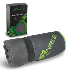 Рушник Спортивний ANRI.E. 150х75 см Мікрофібра – Темно-сірий