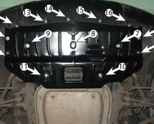 Защита картера BMW E 92 с 2006г