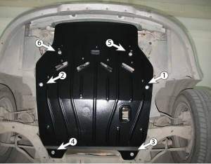Защита картера Chevrolet Cobalt c 2005г Защита картера Chevrolet Cobalt c 2005г