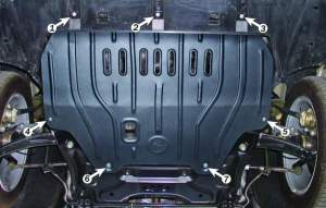 Защита картера Citroen C4 с 2005г - Защита картера Citroen C4 с 2005г -