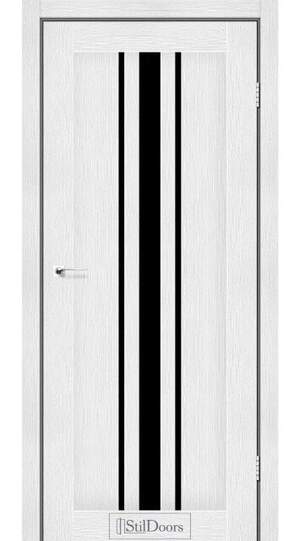 Arizona StilDoors біле дерево скло чорне Arizona StilDoors біле дерево скло чорне