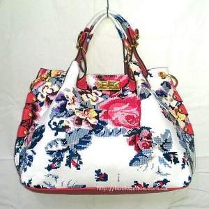 Женская сумка Tommy Hilfiger White-Corall-MultiFloral 246 Женская сумка Tommy Hilfiger White-Corall-MultiFloral 246
