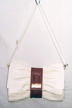 Женская сумка-клатч Valentino Garavani White/Brown #444 Женская сумка-клатч Valentino Garavani White/Brown #444