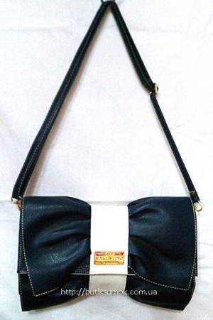 Женская сумка-клатч Valentino Garavani D.Blue/White #444