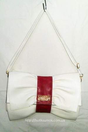 Женская сумка-клатч Valentino Garavani White/Bordo #444 Женская сумка-клатч Valentino Garavani White/Bordo #444