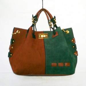 Женская сумка Tommy Hilfiger Suede-Brown-Green #246 Женская сумка Tommy Hilfiger Suede-Brown-Green #246