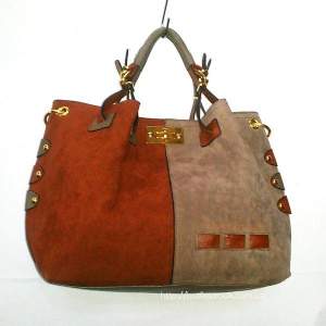 Женская сумка Tommy Hilfiger Suede-Beige-Brown #246 Женская сумка Tommy Hilfiger Suede-Beige-Brown #246