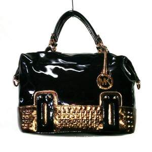 Женская сумка Michael Kors Shelma Black Lack #503 Женская сумка Michael Kors Shelma Black Lack #503