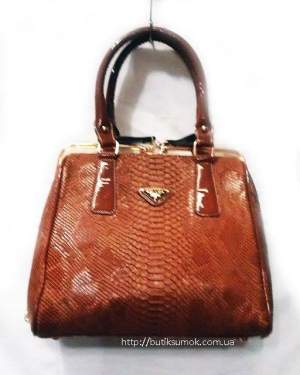 Женская сумка Prada Saffiano Brown #412 Женская сумка Prada Saffiano Brown #412