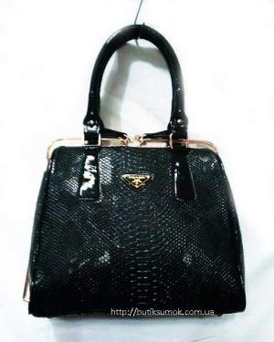 Женская сумка Prada Saffiano Black #412 Женская сумка Prada Saffiano Black #412