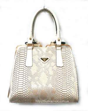 Женская сумка Prada Saffiano Ivory #412 Женская сумка Prada Saffiano Ivory #412