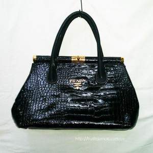 Женская сумка Prada Via Snake-Black #170 Женская сумка Prada Via Snake-Black #170
