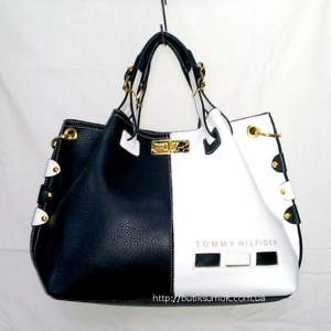 Женская сумка Tommy Hilfiger Black-White #246 Женская сумка Tommy Hilfiger Black-White #246