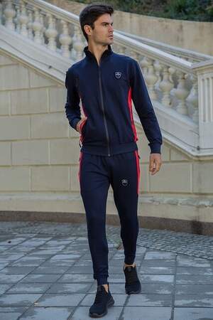 ЧОЛОВІЧИЙ СПОРТИВНИЙ КОСТЮМ СИНЬОГО КОЛЬОРУ