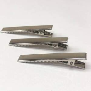 (10 шт) Заколка-заготовка уточка плоская 6,5 см