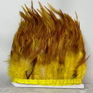 50 см - Перья петуха на ленте 8-12 см - желто-коричневый